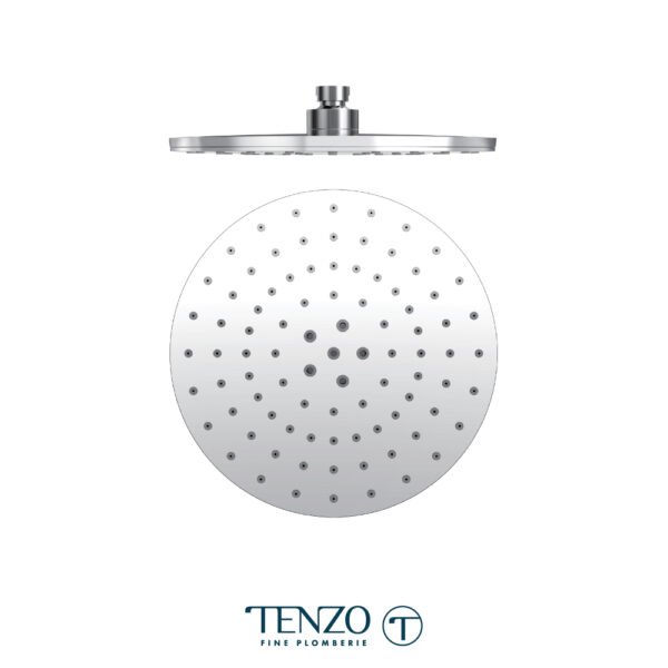 Shower head round 23cm [9in] PVC chrome